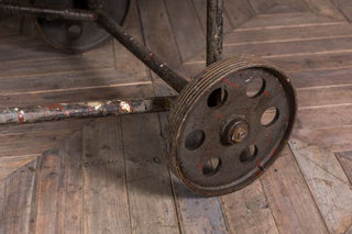 Upcycled Dining Table Cart With Wheels