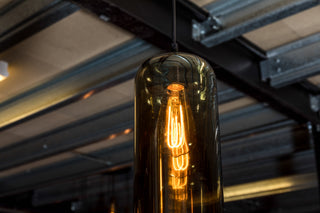 Quinto Smoked Glass 3 String Pendant Light