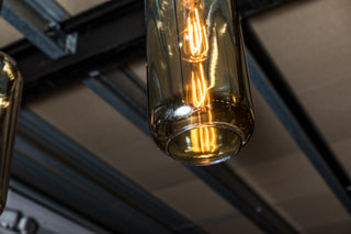 Quinto Smoked Glass 3 String Pendant Light