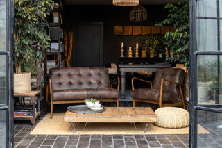 Hamilton Leather Mid-Century Sofa Range