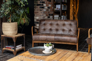 Hamilton Leather Mid-Century Sofa Range