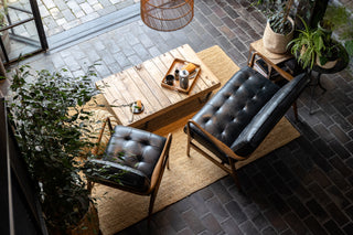 Hamilton Leather Mid-Century Armchair Range