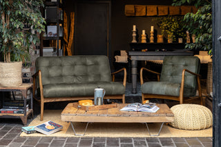 Hamilton Leather Mid-Century Armchair Range