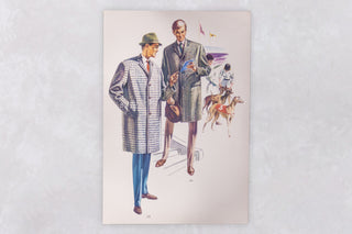 Original 1960’s American Men’s Fashion Tailoring Art Prints