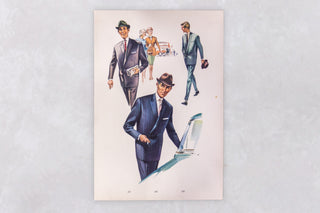 Original 1960’s American Men’s Fashion Tailoring Art Prints