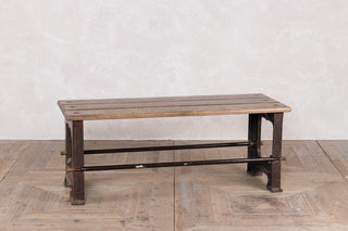 Cast Iron &amp; Oak Bench (03663)