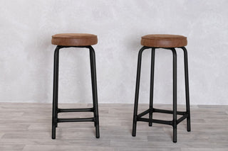 Cambridge Leather Style Bar Stool Range