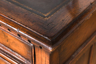 Titchmarsh and Goodwin Pedestal Oak Desk Corner