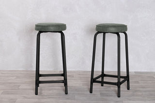Cambridge Leather Style Bar Stool Range
