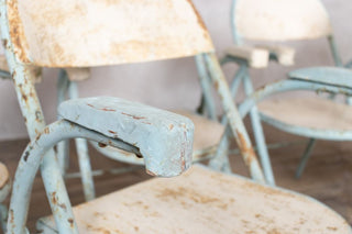 Vintage French Folding Chairs - Arm