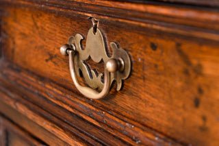 Titchmarsh and Goodwin Pedestal Oak Desk Drawer Handle