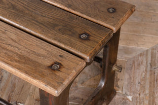 Cast Iron &amp; Oak Bench (03663) - Seat