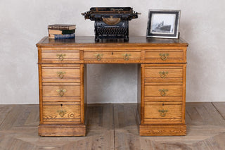 Vintage Leather Top Desk
