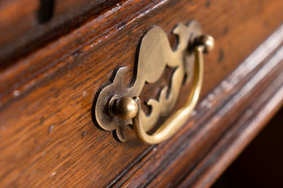 Titchmarsh and Goodwin Pedestal Oak Desk Drawer Handle