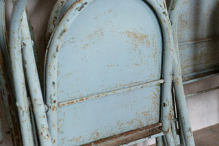 Vintage French Folding Chairs - Folded