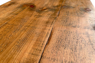 Pine Table on X-Frame Base