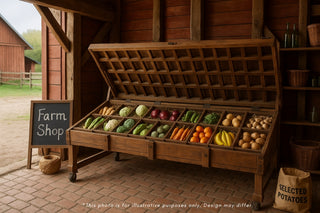 Farm Shop Fitting Display Hay Rack