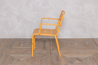 yellow-outdoor-restaurant-stacking-chair-side