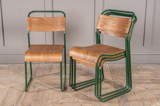 Plywood Vintage Stacking Chairs