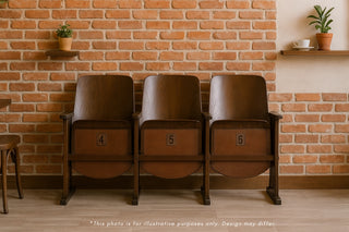 Vintage Folding 3 Seater Cinema Seats