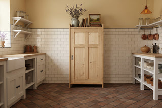 Tall Pine Shoe Cupboard Larder Storage Unit