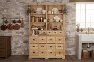 Old Pharmacy Cabinet Pine Kitchen Dresser Haberdashery