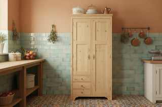 European Edwardian Pine Hall Cupboard