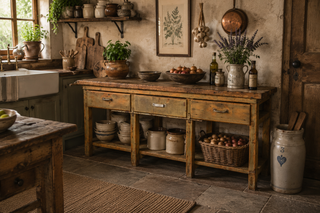 Large Industrial Kitchen Island Sideboard
