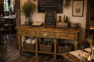 Large Industrial Kitchen Island Sideboard