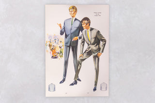 Original 1960’s American Men’s Fashion Tailoring Art Prints