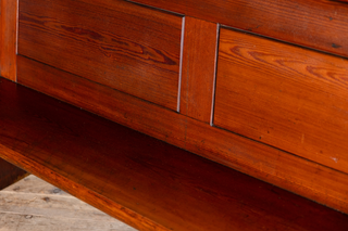 Gothic Style Pitch Pine 150cm Church Pew Hall Seat