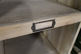 storage unit in haberdashery wood style