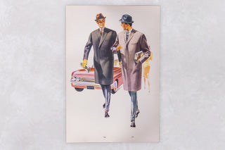Original 1960’s American Men’s Fashion Tailoring Art Prints