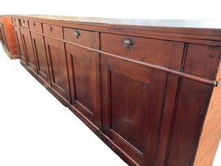 Large Vintage Wooden Bar Counter