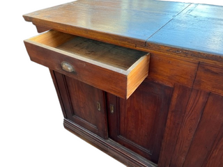 Large Vintage Wooden Bar Counter