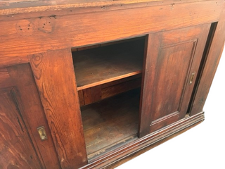 Large Vintage Wooden Bar Counter