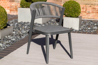 Milan Grey Star Table with 4 Chairs Set