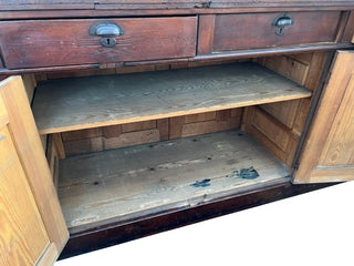 Large Vintage Wooden Bar Counter