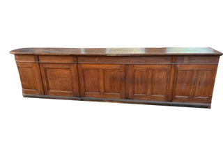 Large Vintage Wooden Bar Counter