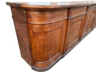 Large Vintage Wooden Bar Counter