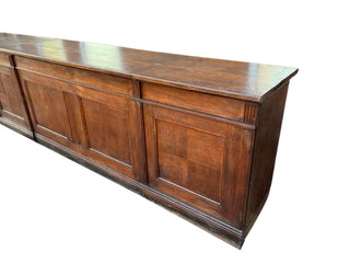 Large Vintage Wooden Bar Counter