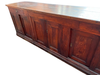 Large Vintage Wooden Bar Counter