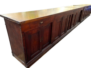 Large Vintage Wooden Bar Counter