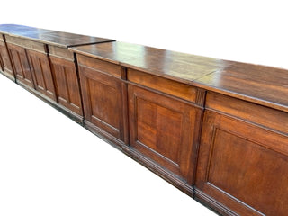 Large Vintage Wooden Bar Counter