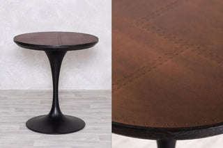 Copper Top Round Tulip Dining Table