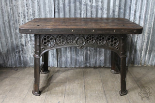 Victorian industrial cast iron table