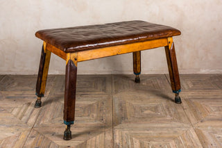 vintage leather top table