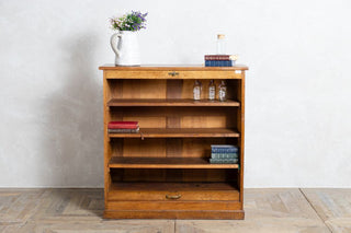 vintage wooden tambour cupboard