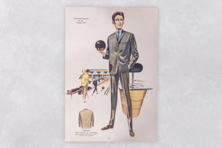 Original 1960’s American Men’s Fashion Tailoring Art Prints