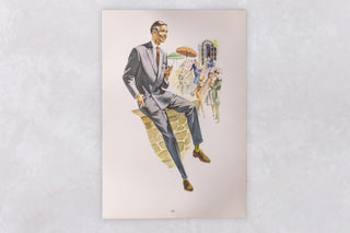 Original 1960’s American Men’s Fashion Tailoring Art Prints